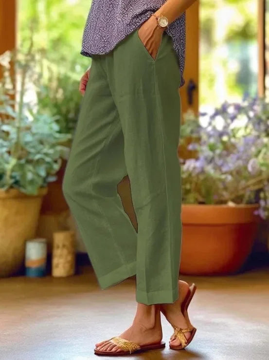 CLAIRE LYON | PANTALON COUPE RELAXÉE EN LIN POUR FEMME