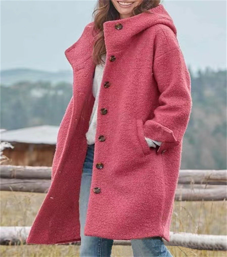 Aria - Élégant Manteau Long en Maille Chaude