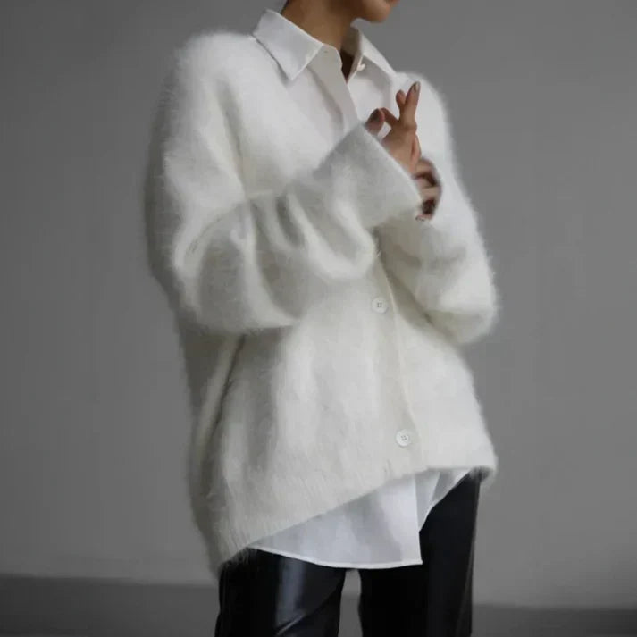 Gabrielle - Cardigan Maille Élégant Confortable Femme