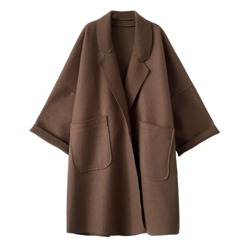MAURA | Manteau Trench en Mélange de Maille Oversize
