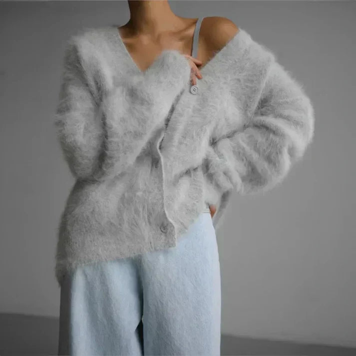 Gabrielle - Cardigan Maille Élégant Confortable Femme