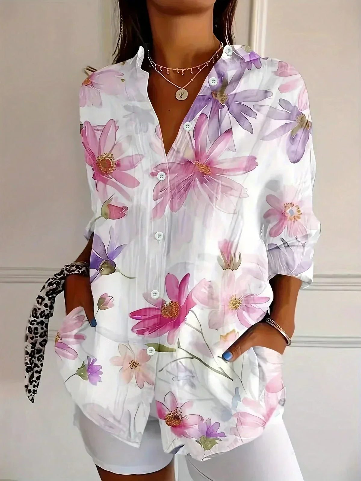 CLAIRE LYON | BLOUSE IMPRIMÉE POUR FEMMES