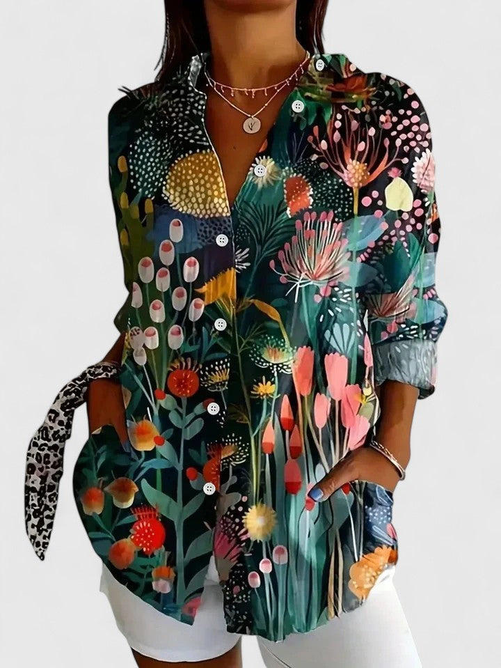CLAIRE LYON | BLOUSE IMPRIMÉE CLASSIQUE POUR FEMME