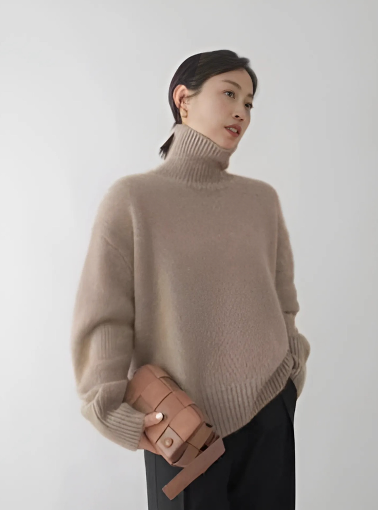 Lisette | Pull col montant en maille