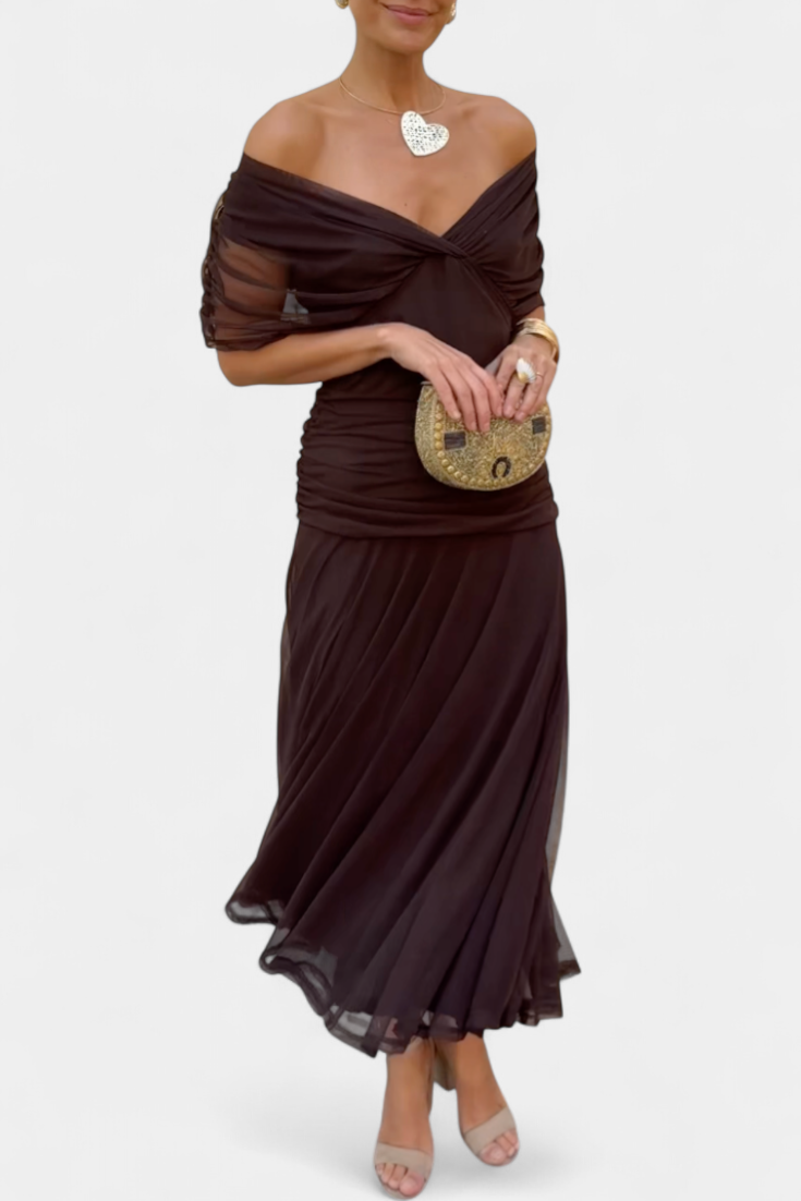 CLAIRE LYON | ROBE DRAPÉE ÉLÉGANTE POUR FEMMES