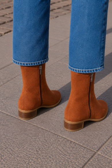 Manon | Bottines à Talon Carré