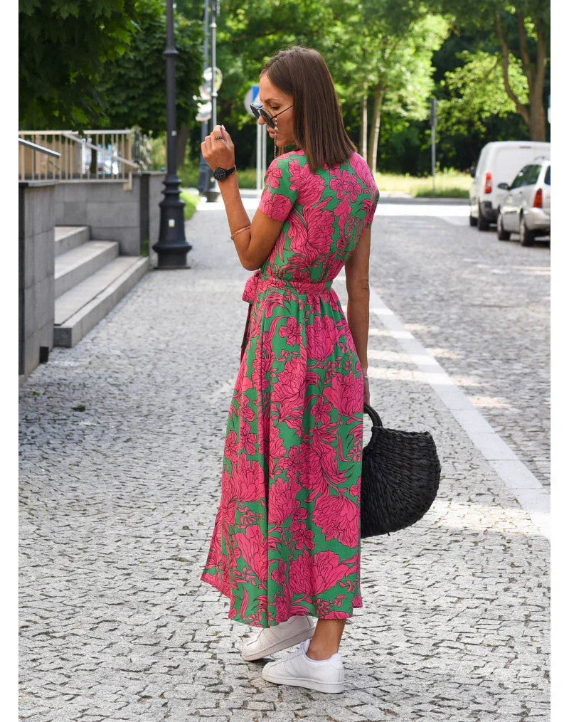 CLAIRE LYON | ROBE ÉLÉGANTE À COL EN V POUR FEMME