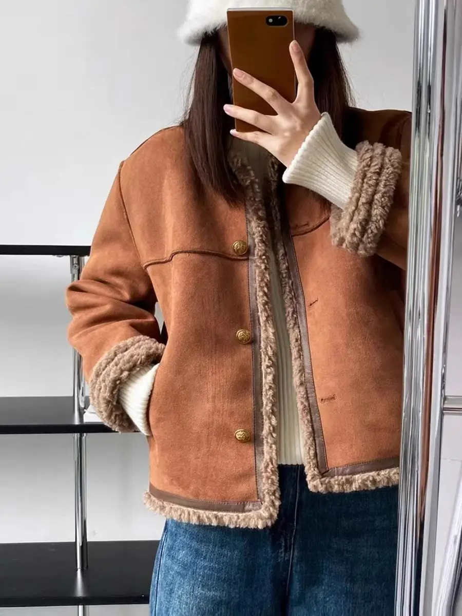 Aspen - Veste en Daim Vintage