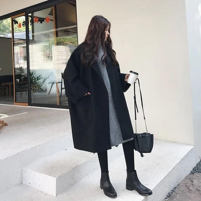 MAURA | Manteau Trench en Mélange de Maille Oversize