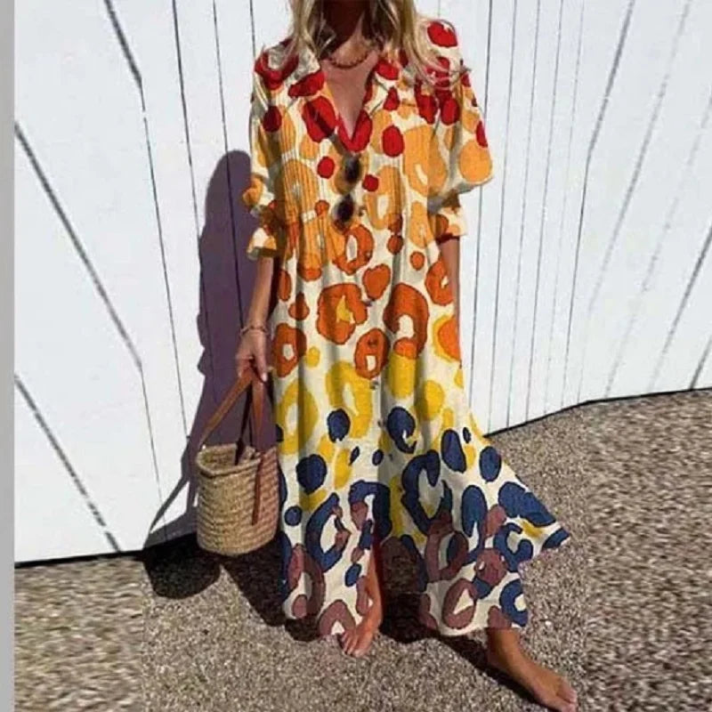 CLAIRE LYON | ROBE MAXI IMPRIMÉE POUR FEMMES