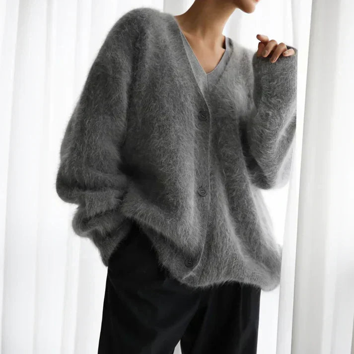 Gabrielle - Cardigan Maille Élégant Confortable Femme