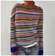 Elina - Pull automne vintage femme