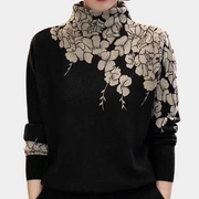 Camille - Pull Maille Col Roulé Oversize Douceur Femme