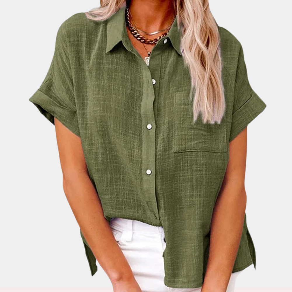 CLAIRE LYON | BLOUSE À COL RELAXÉE POUR FEMMES
