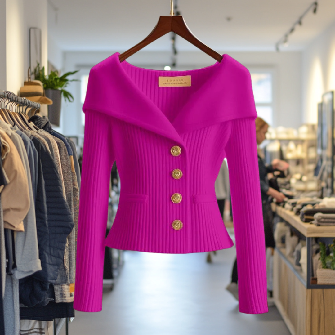 Annika I VESTE EN TRICOT LUXUEUSE