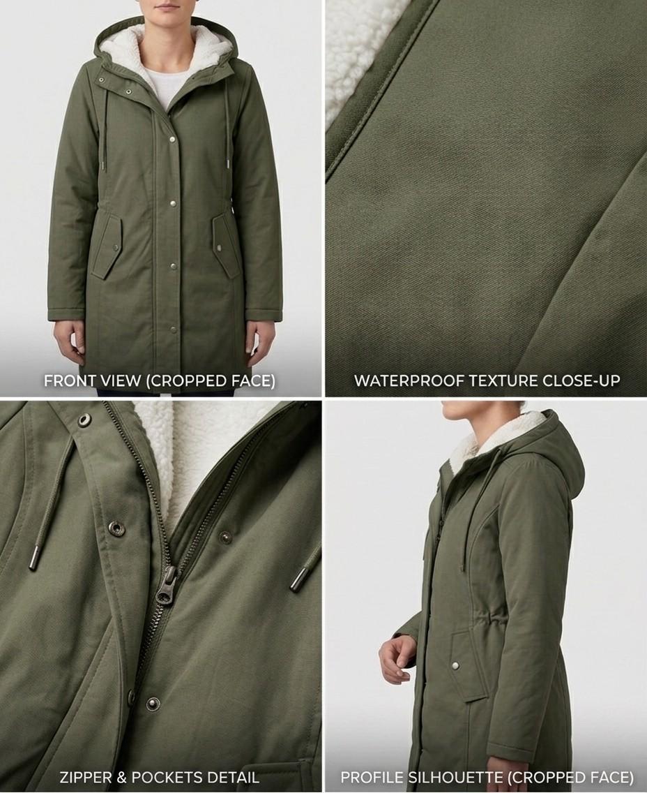 CLAIRE LYON | PARKA D'HIVER DOUBLÉE EN POLAIRE POUR FEMMES