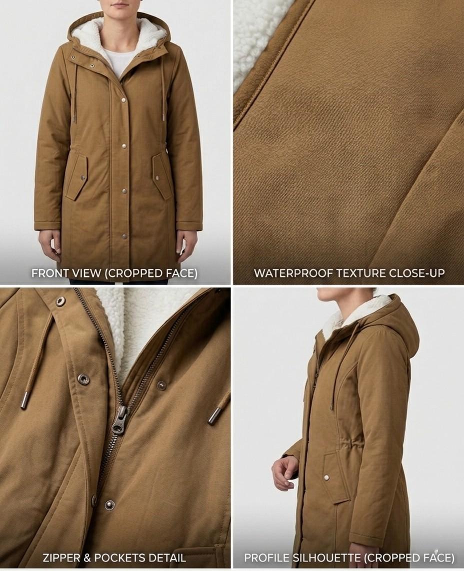 CLAIRE LYON | PARKA D'HIVER DOUBLÉE EN POLAIRE POUR FEMMES