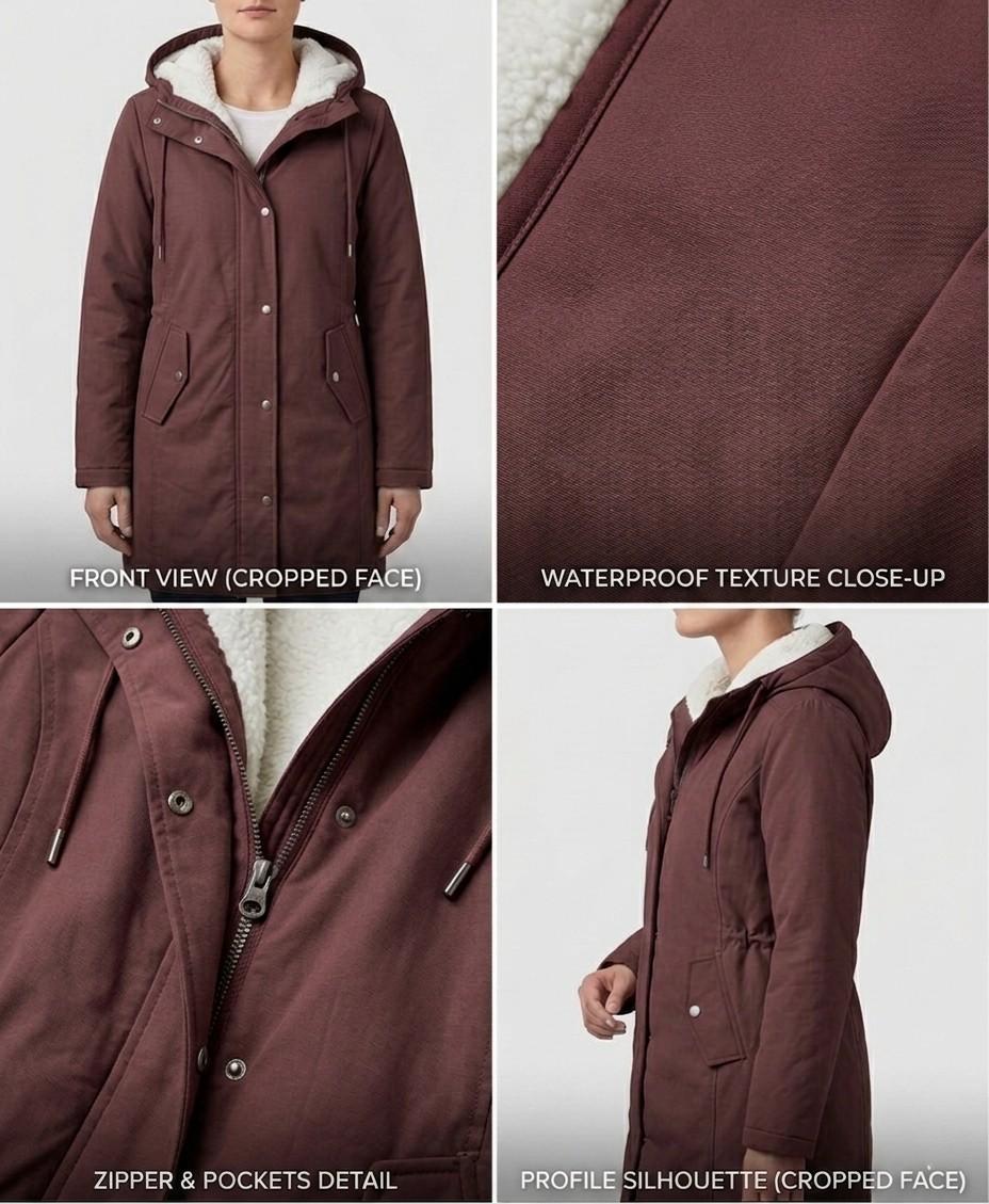 CLAIRE LYON | PARKA D'HIVER DOUBLÉE EN POLAIRE POUR FEMMES