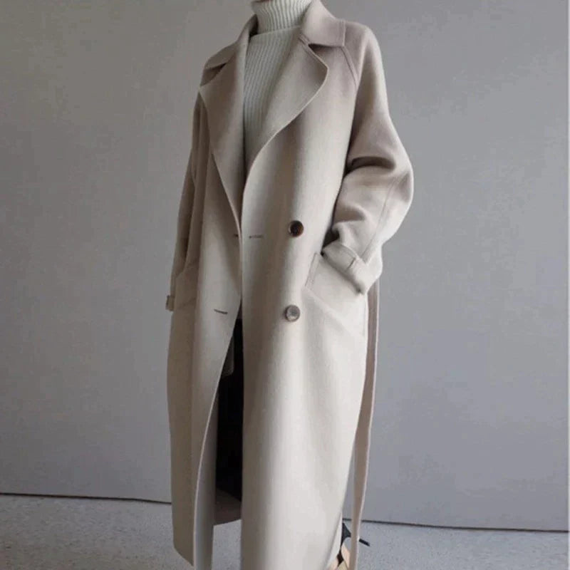 Sarah - Manteau Long en Maille