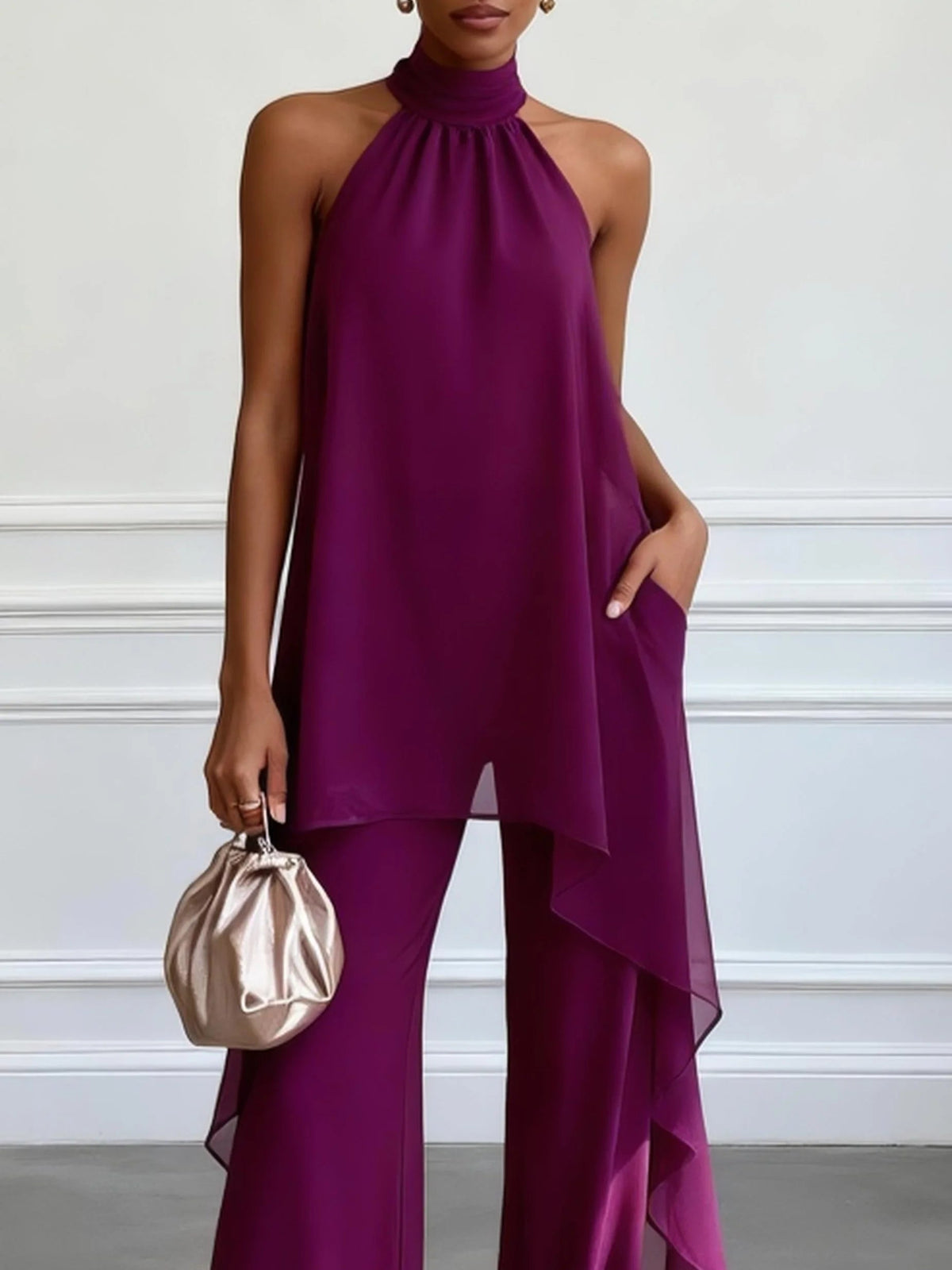 CLAIRE LYON | ENSEMBLE HALTER ÉLÉGANT POUR FEMMES