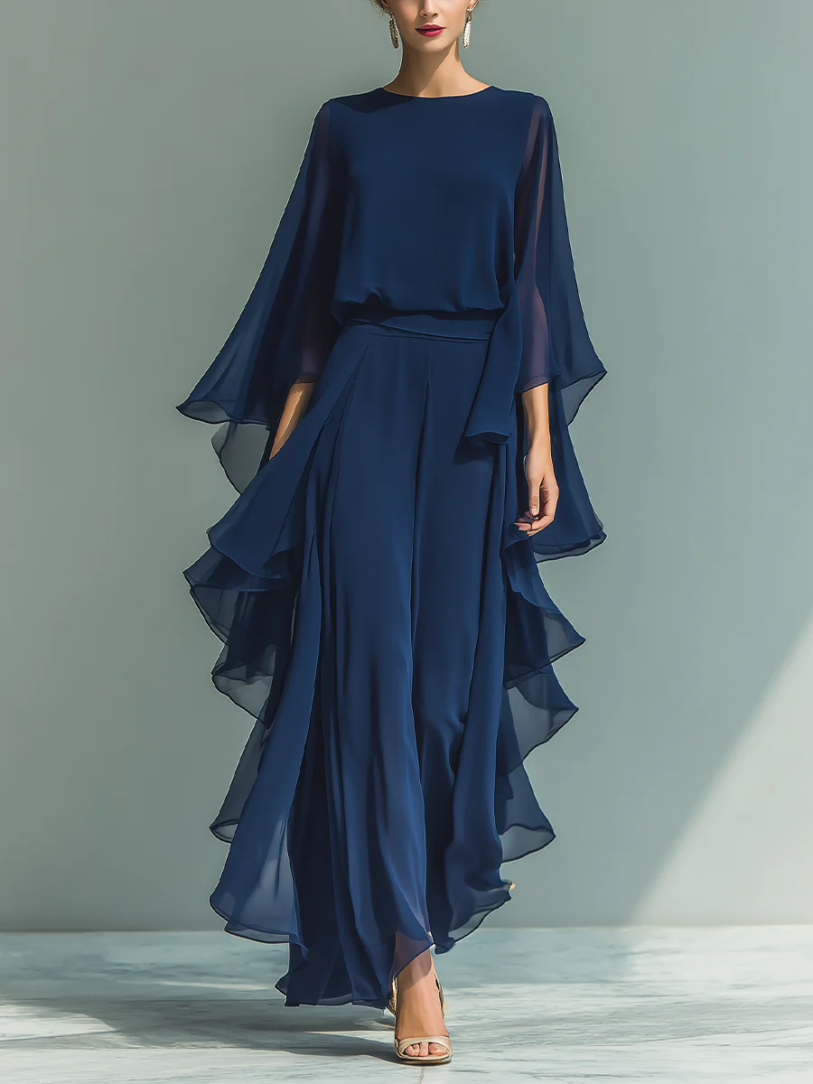 CLAIRE LYON | ENSEMBLE CHIFFON PANTALON POUR FEMMES