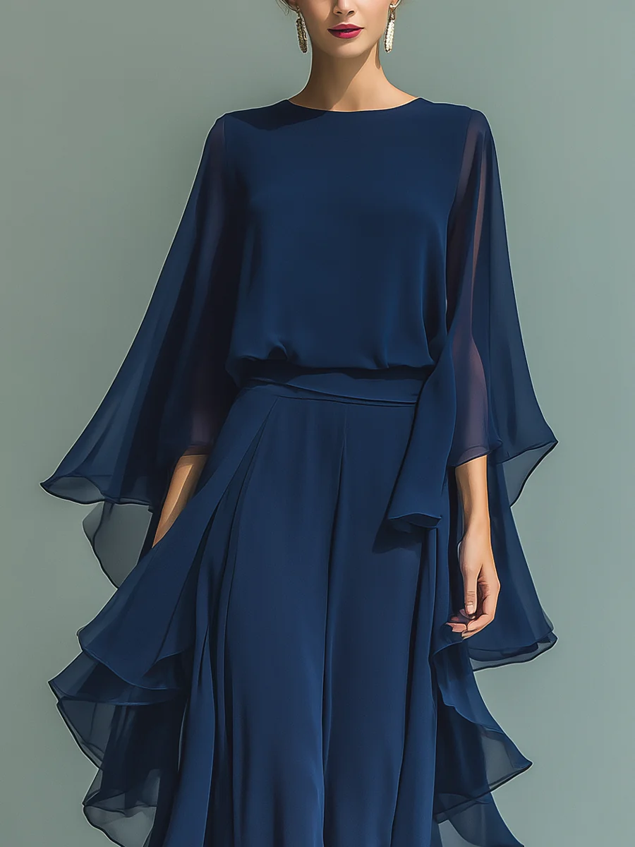 CLAIRE LYON | ENSEMBLE CHIFFON PANTALON POUR FEMMES