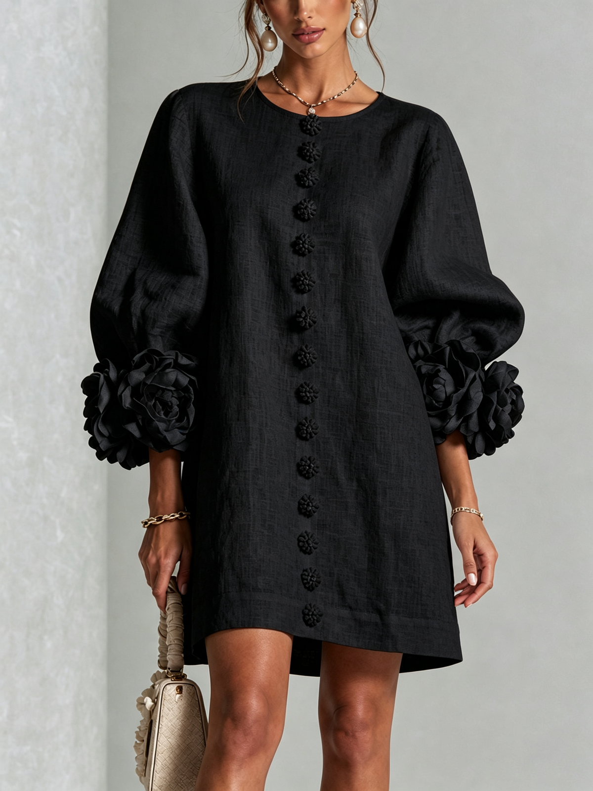 CLAIRE LYON | ROBE ÉLÉGANTE À MANCHES POUR FEMMES