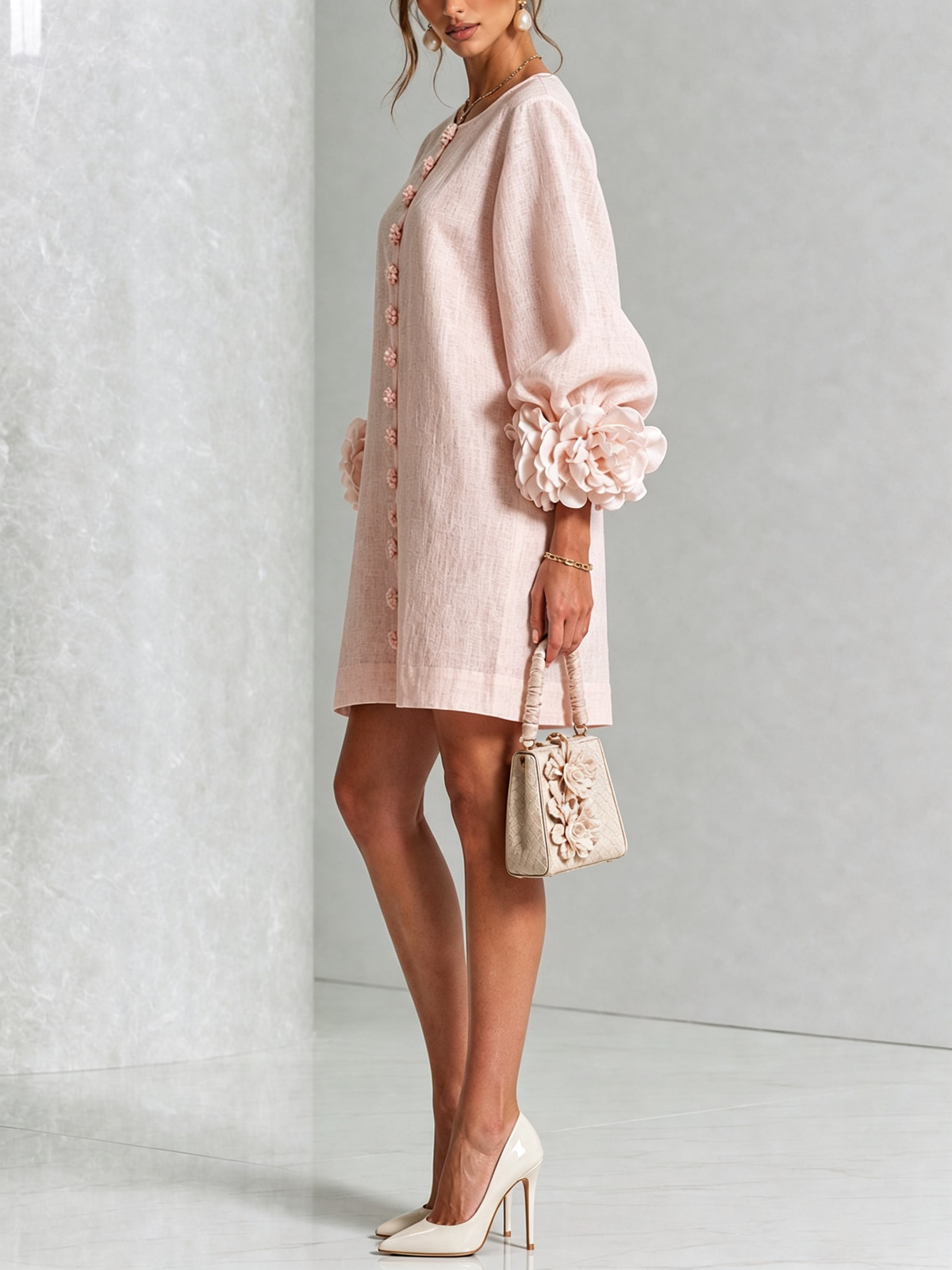 CLAIRE LYON | ROBE ÉLÉGANTE À MANCHES POUR FEMMES