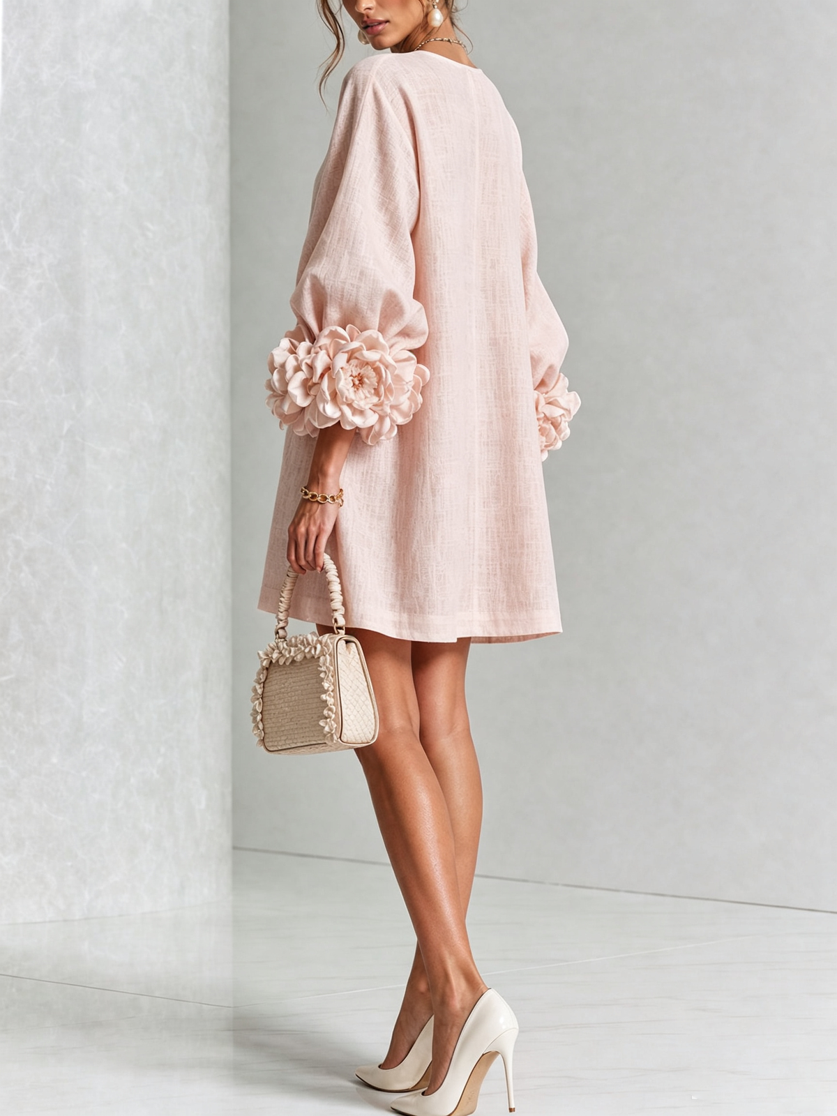 CLAIRE LYON | ROBE ÉLÉGANTE À MANCHES POUR FEMMES