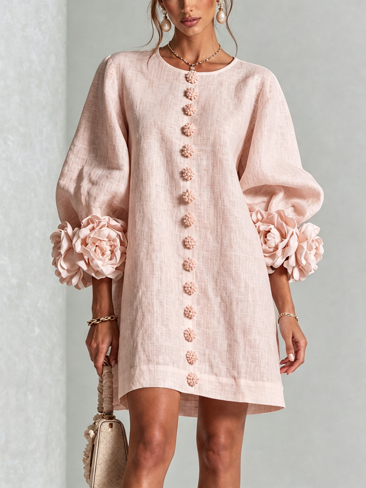 CLAIRE LYON | ROBE ÉLÉGANTE À MANCHES POUR FEMMES
