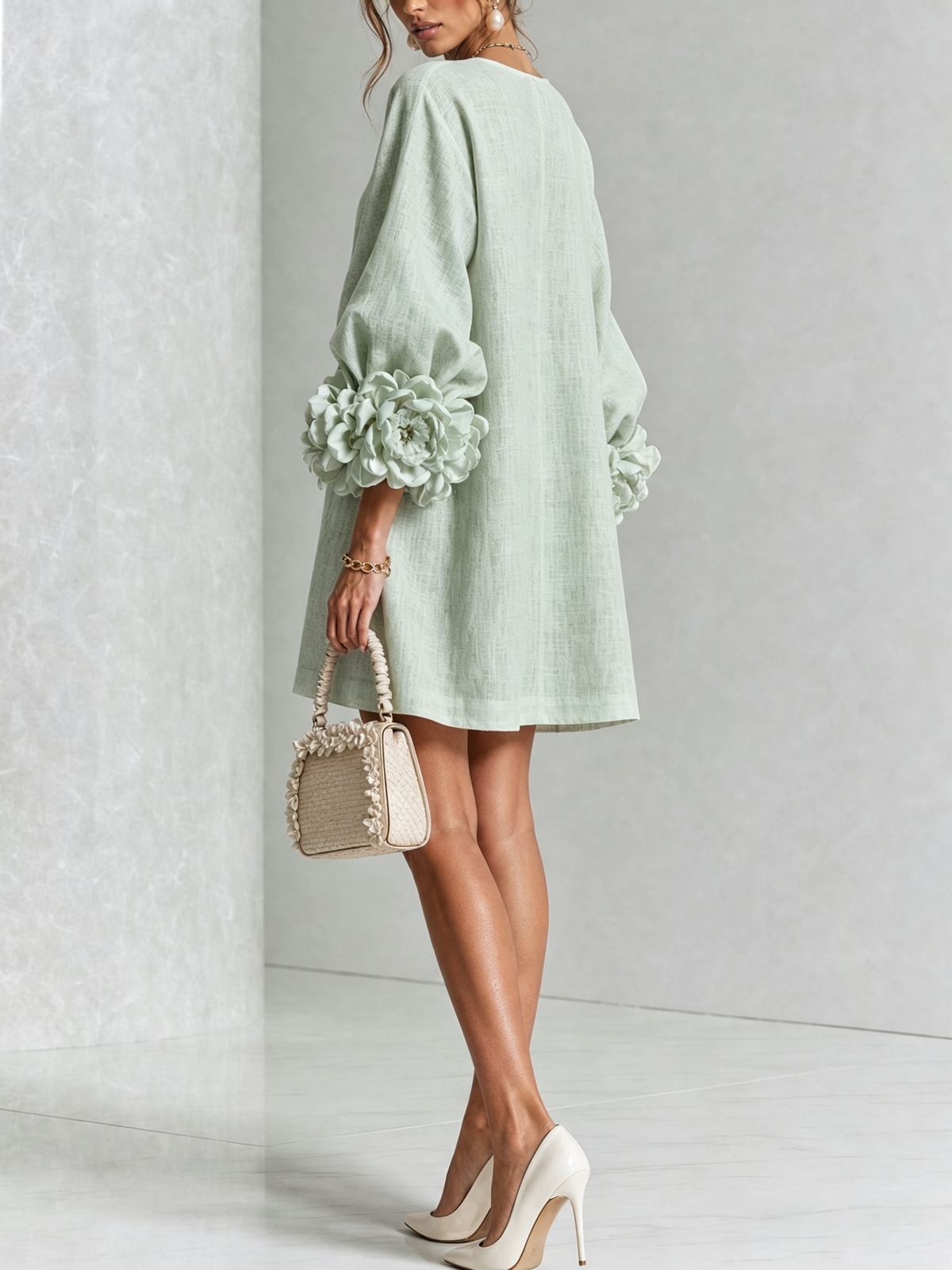 CLAIRE LYON | ROBE ÉLÉGANTE À MANCHES POUR FEMMES