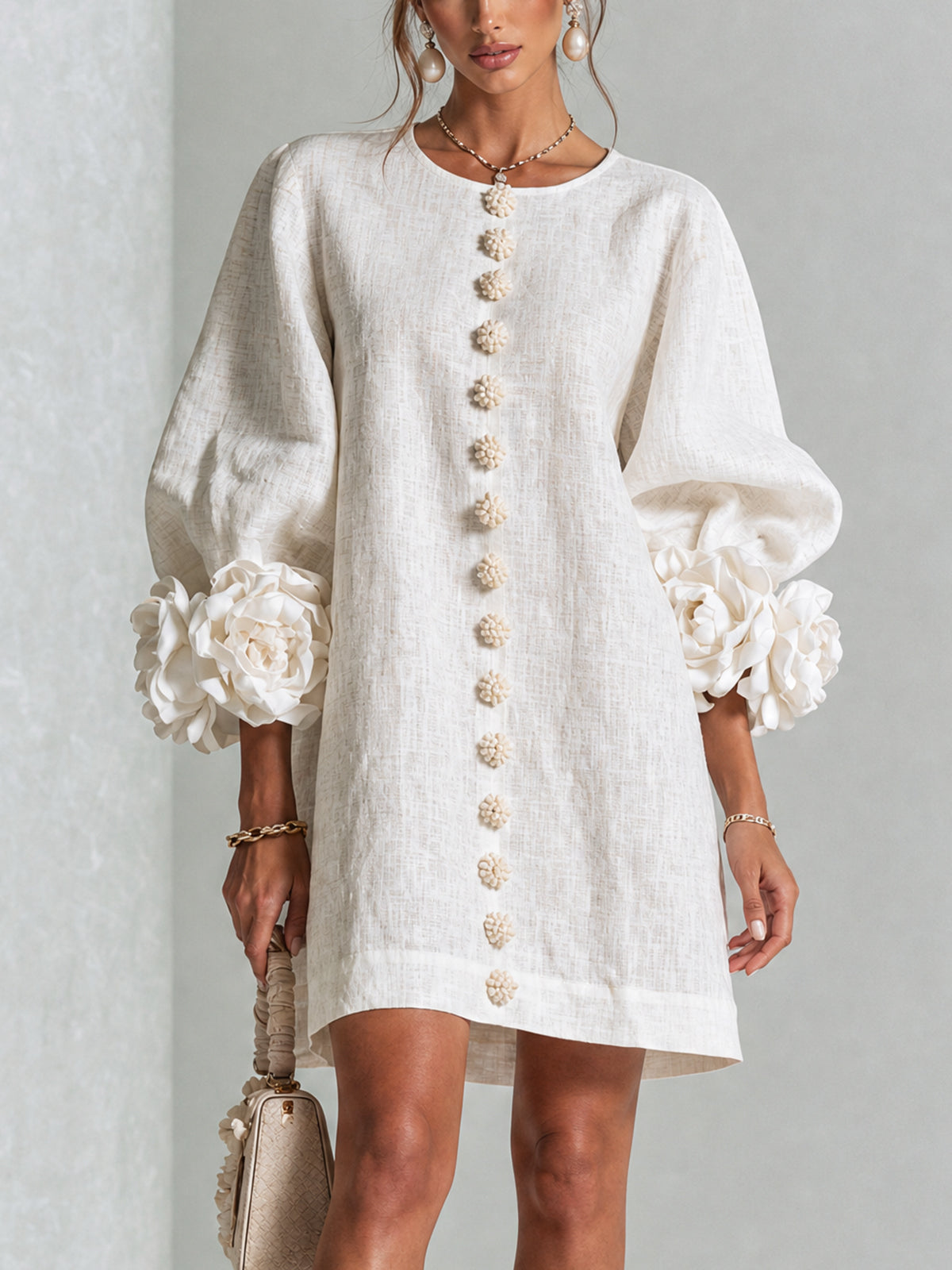 CLAIRE LYON | ROBE ÉLÉGANTE À MANCHES POUR FEMMES