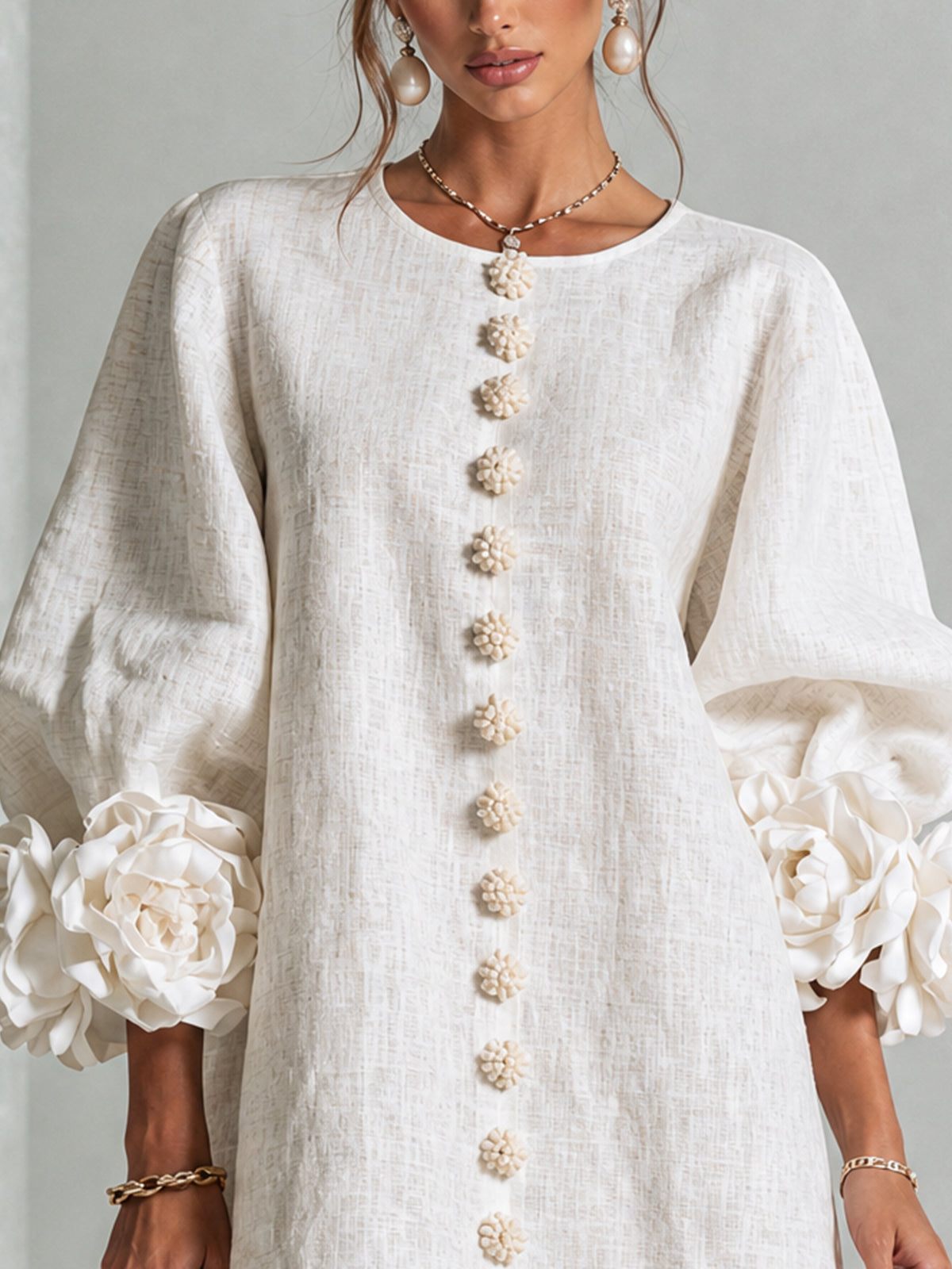 CLAIRE LYON | ROBE ÉLÉGANTE À MANCHES POUR FEMMES