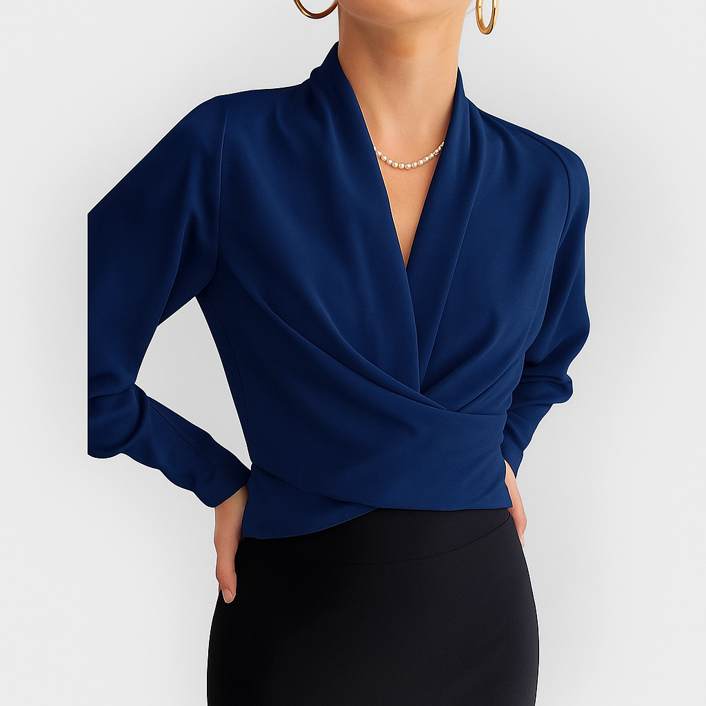 Antonia | Blouse élégante pour femme avec manches bouffantes