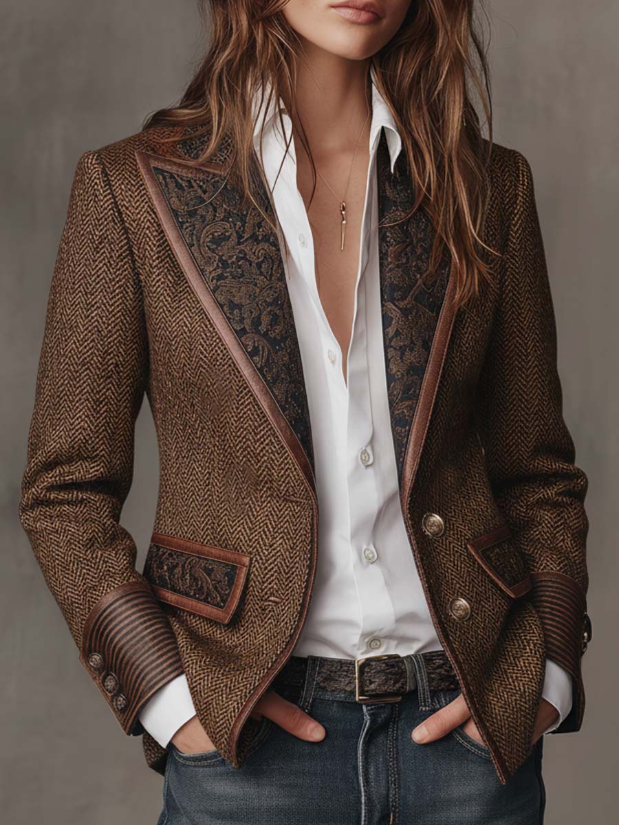 CLAIRE LYON | BLAZER STRUCTURÉ ARTISTIQUE POUR FEMMES