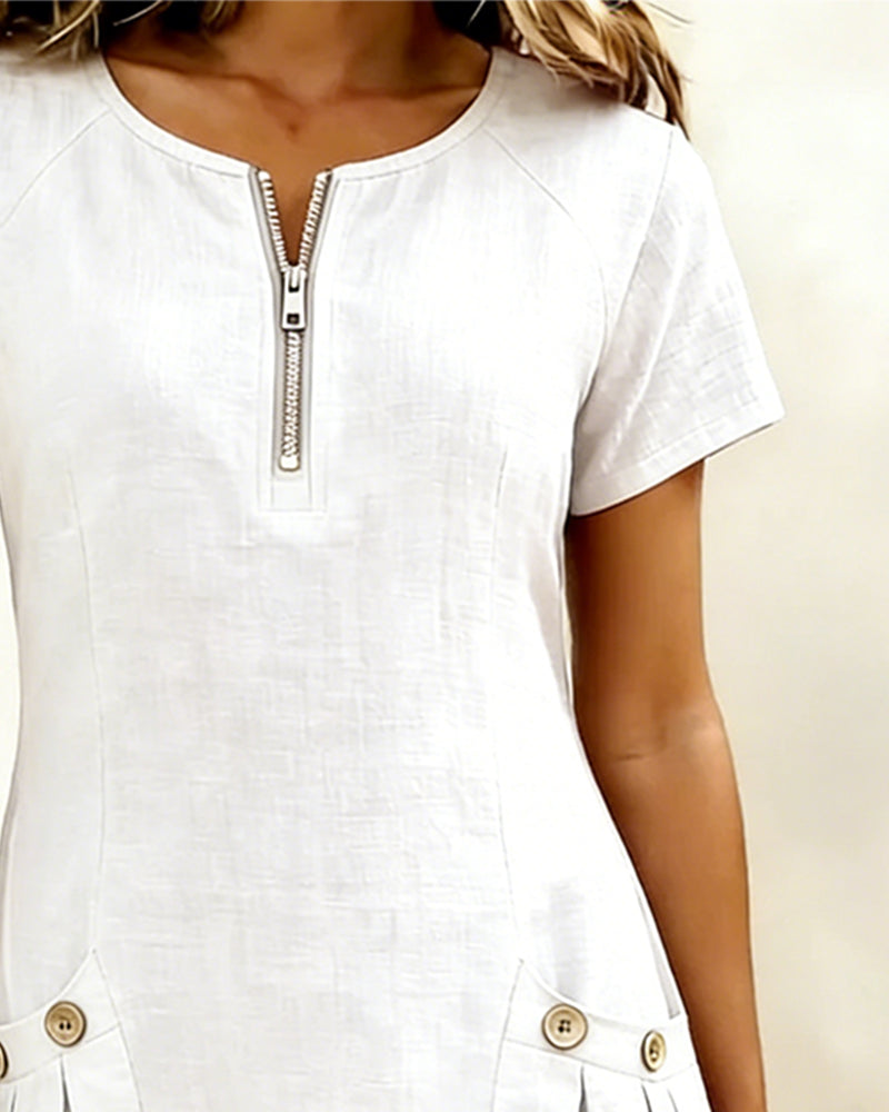 CLAIRE LYON | ROBE À POCHES ZIPPÉES POUR FEMMES