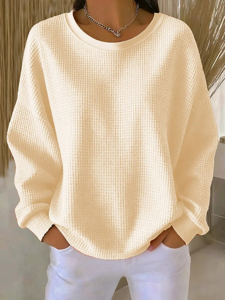 CLAIRE LYON | PULL OVERSIZE EN MAILLE GAUFRÉE POUR FEMME