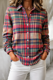 Blouse femme à carreaux en flanelle | Chaude & festive