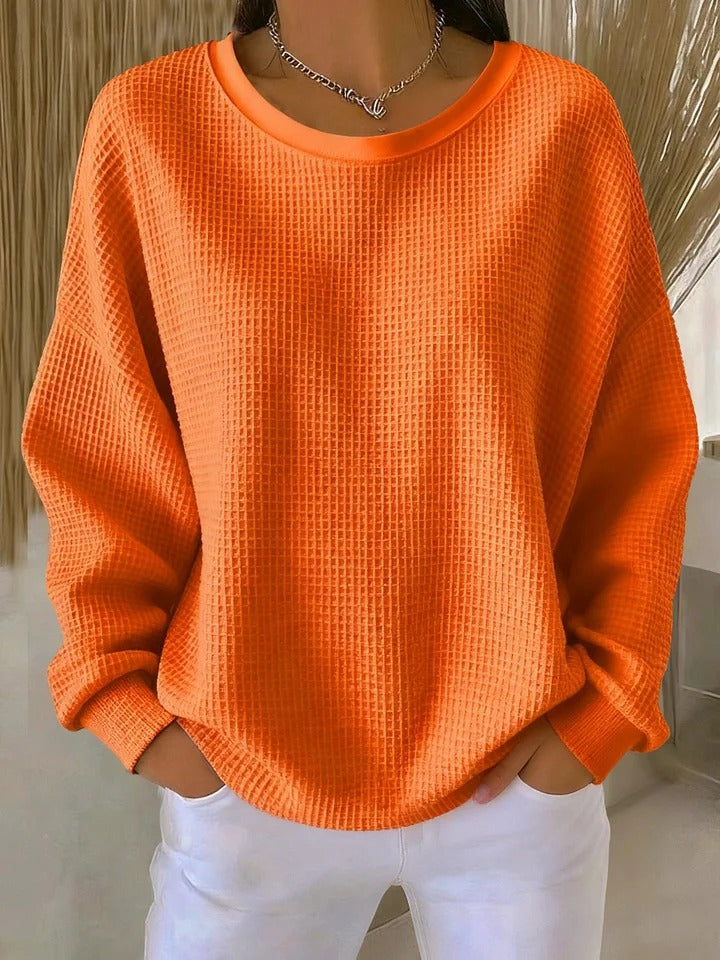 CLAIRE LYON | PULL OVERSIZE EN MAILLE GAUFRÉE POUR FEMME