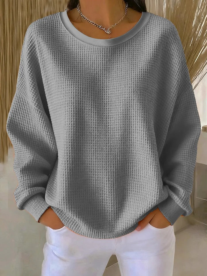 CLAIRE LYON | PULL OVERSIZE EN MAILLE GAUFRÉE POUR FEMME