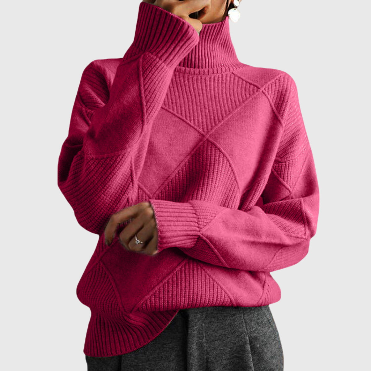 Angela - Pull Col Montant