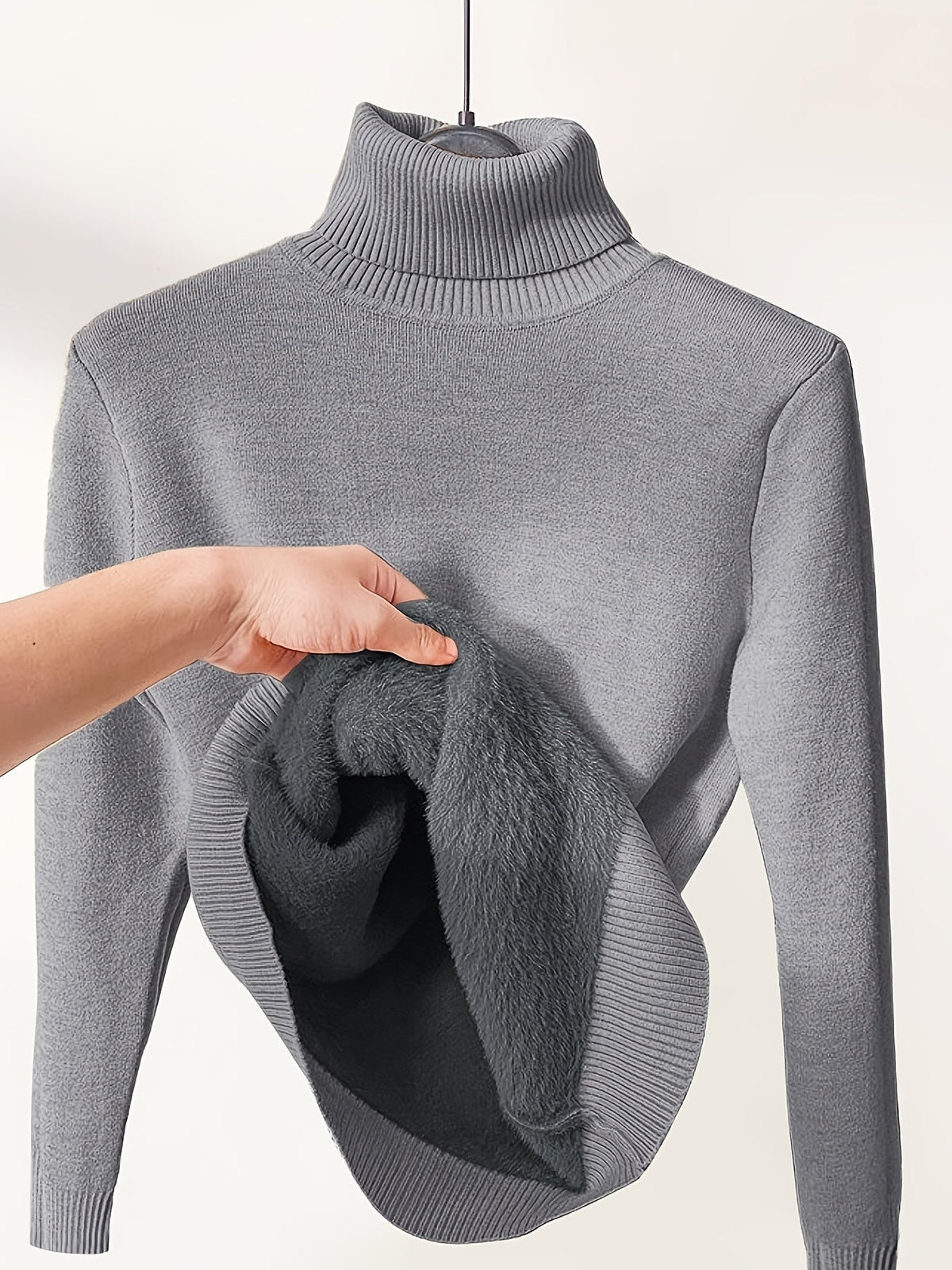 CLAIRE LYON | PULL TUNIQUE COL HAUT POUR FEMMES
