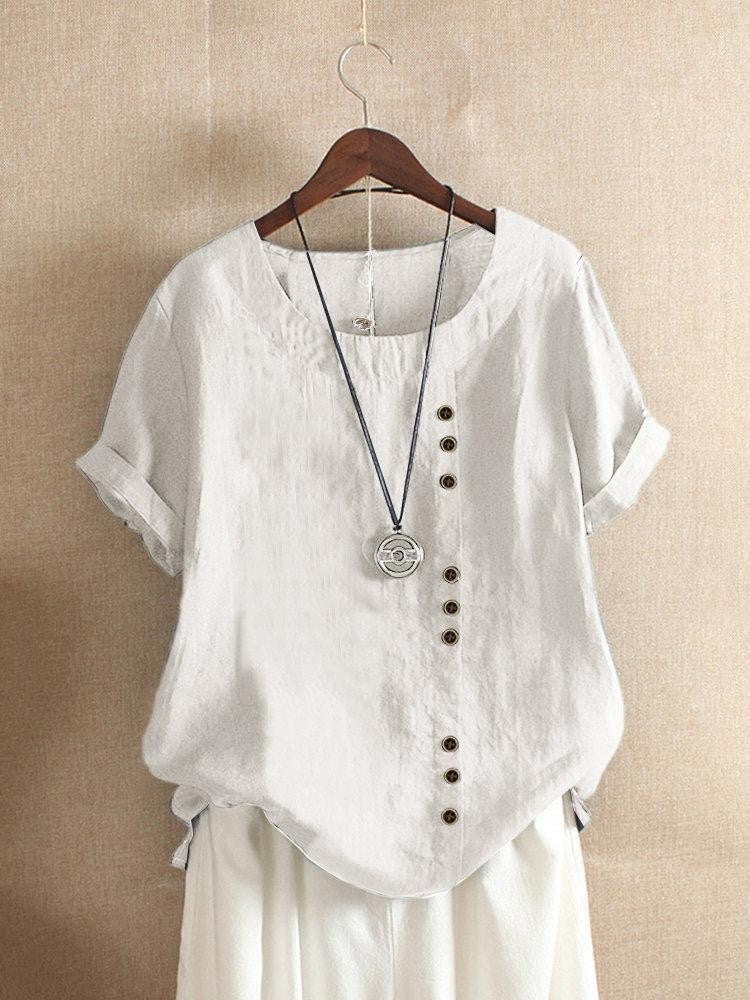 CLAIRE LYON | BLOUSE EN COTON À BOUTONS POUR FEMMES