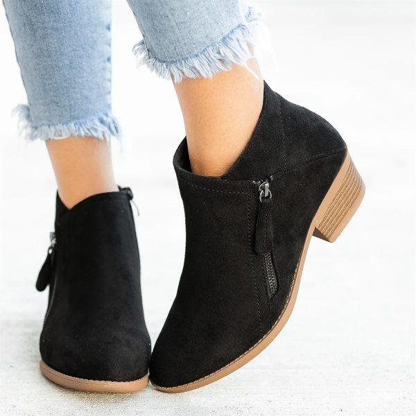 Gabrielle - Bottes Cuir Élégant Confortable Femme