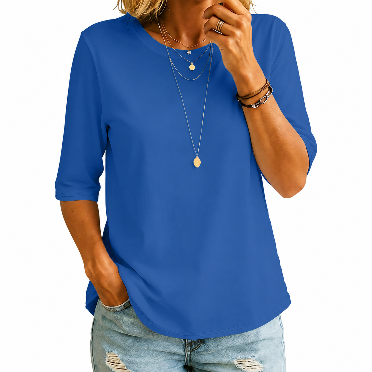 CLAIRE LYON | T-SHIRT À MANCHES MI-LONGUES POUR FEMMES