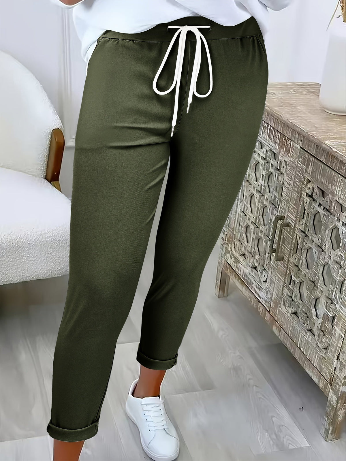 CLAIRE LYON | PANTALON SLIM À CORDON POUR FEMMES