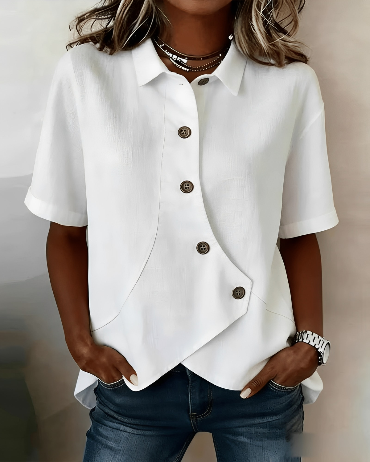 CLAIRE LYON | CHEMISE EN MELANGE DE LIN POUR FEMMES