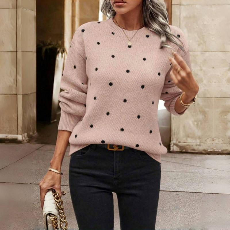 CLAIRE LYON | PULL EN MAILLE À POIS POUR FEMME