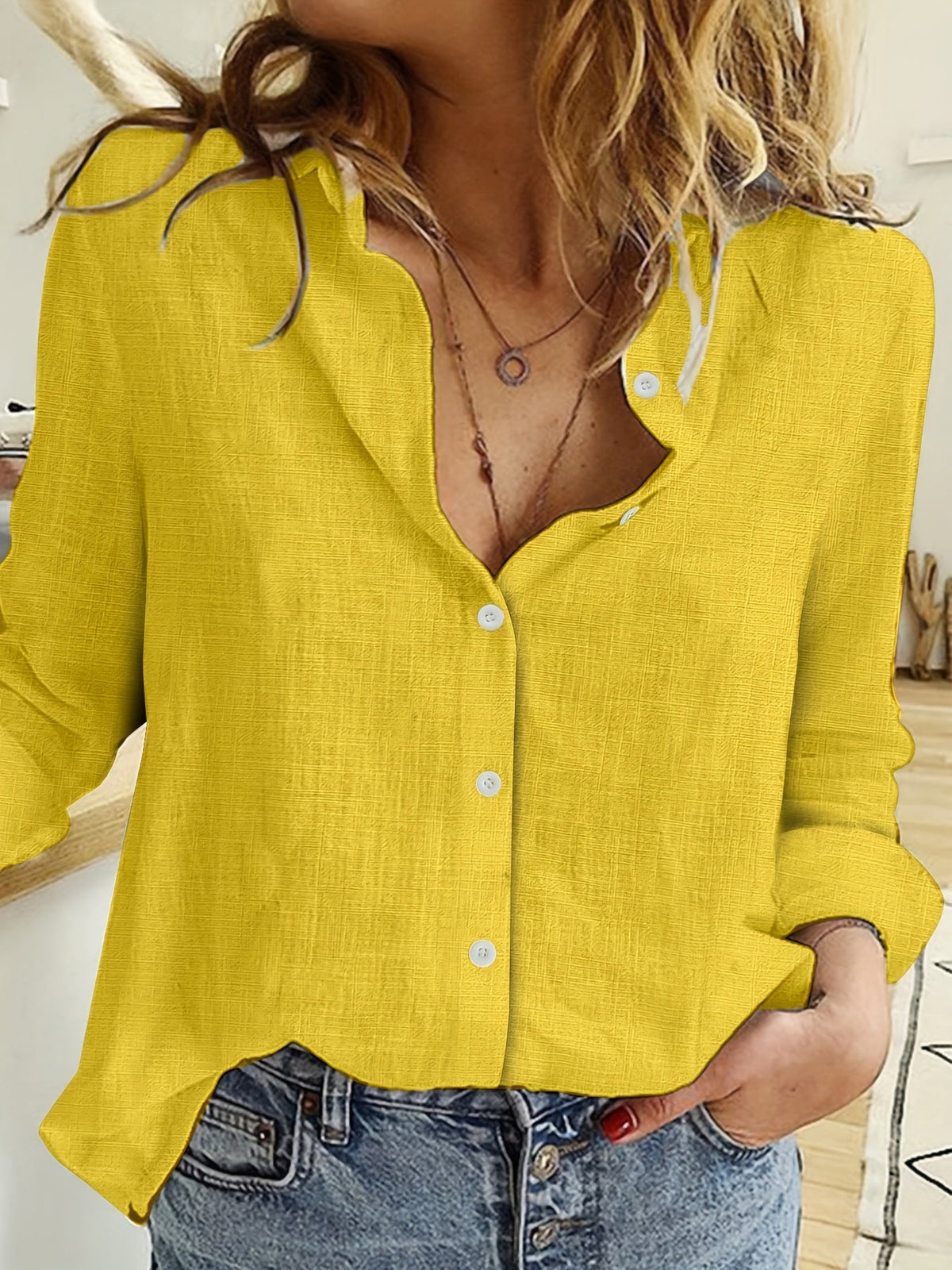 CLAIRE LYON | CHEMISE MODERNE À MANCHES LONGUES POUR FEMME