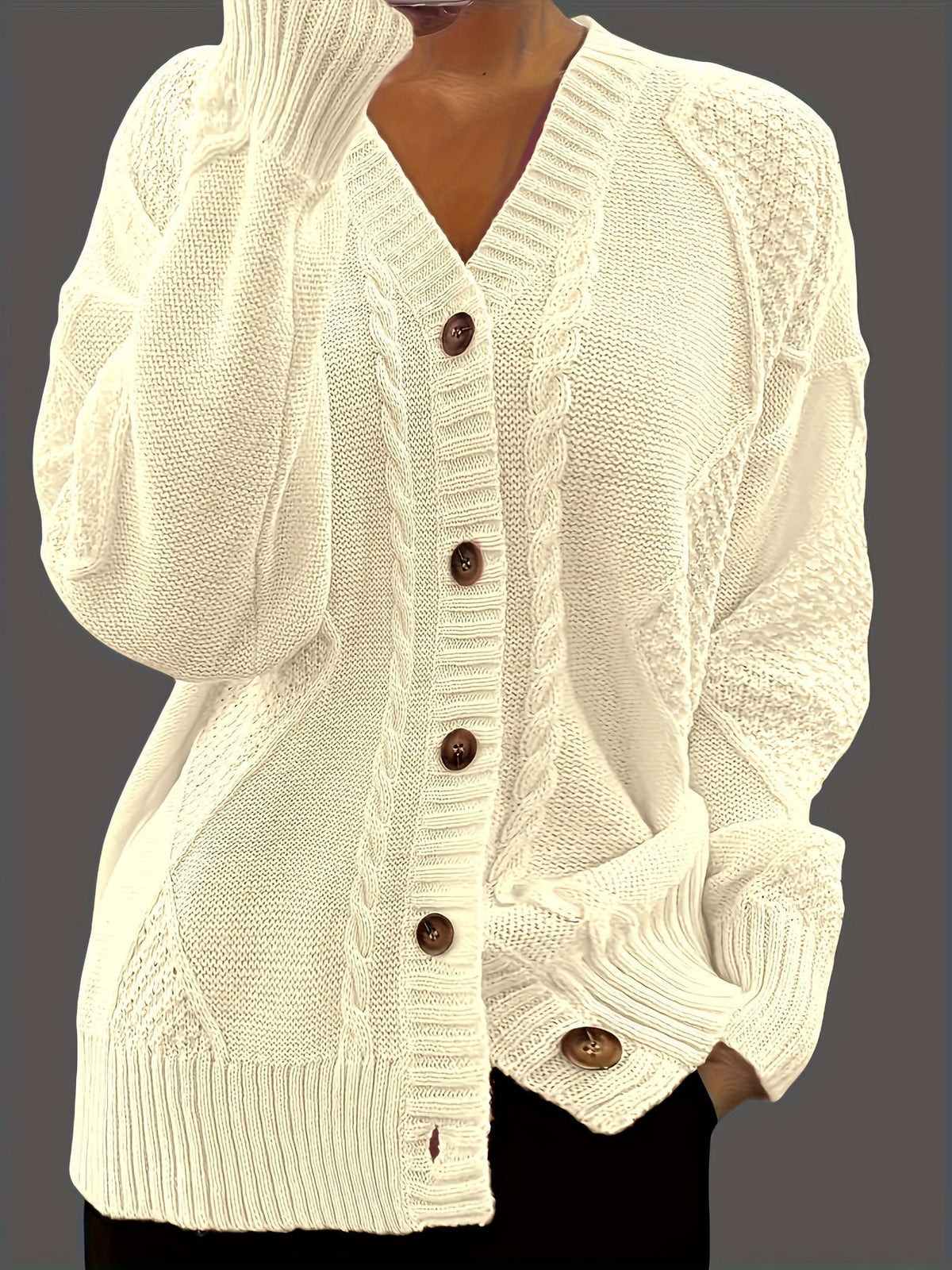 Florine | Pull Doux à Motif Floral Torsadé